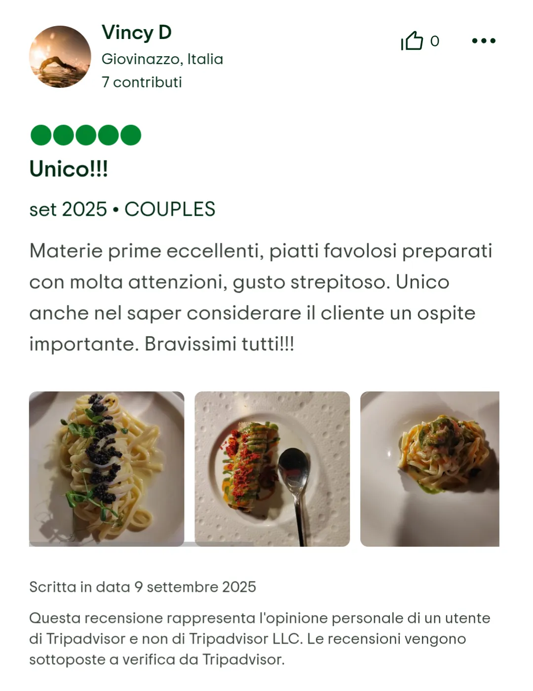 Ristorante Romanazzi's Recensione 1