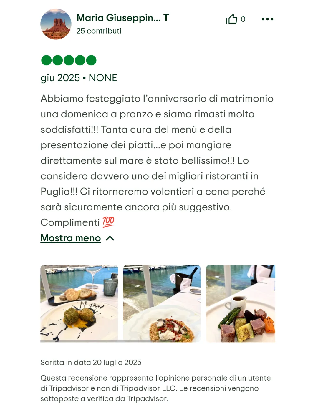 Ristorante Romanazzi's Recensione 4
