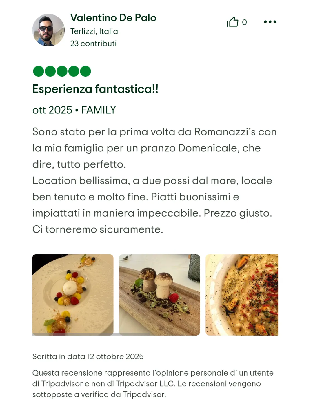 Ristorante Romanazzi's Recensione 7